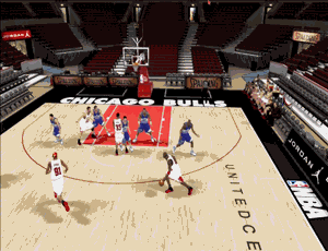 乔丹 教你玩转【nba2k11】gif图文进攻手段解析/乔丹 罚球线招牌扣篮