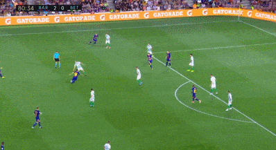 罗贝托破门梅西三中门柱,巴萨2-0贝蒂斯