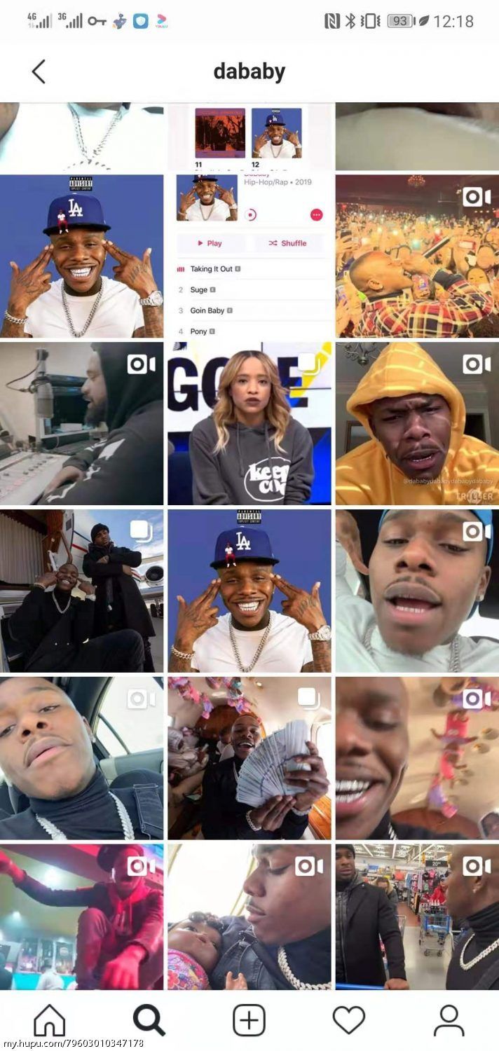 这个动作用的最多的就是dababy,为什么没人喷他