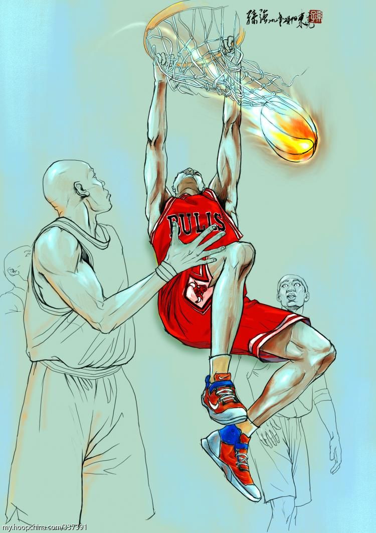 我的nba手绘图