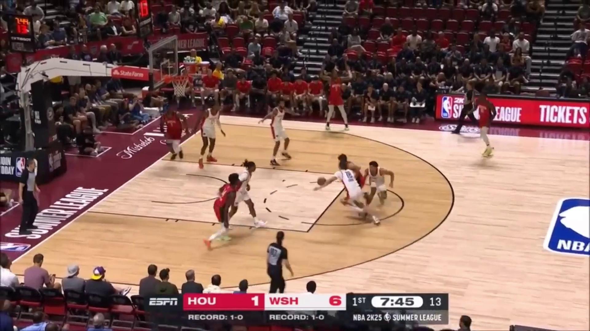 谢泼德7月15号火箭vs奇才比赛集锦