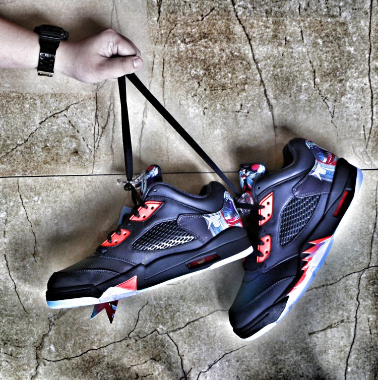 买盒送鞋系列~aj 5 low 风筝