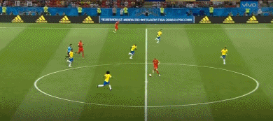 德布劳内世界波奥古斯托破门难救主,比利时2-1巴西晋级半决赛