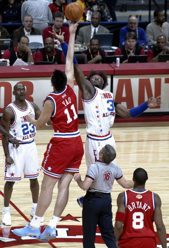 时光机丨2003年,姚明首次入选nba全明星赛