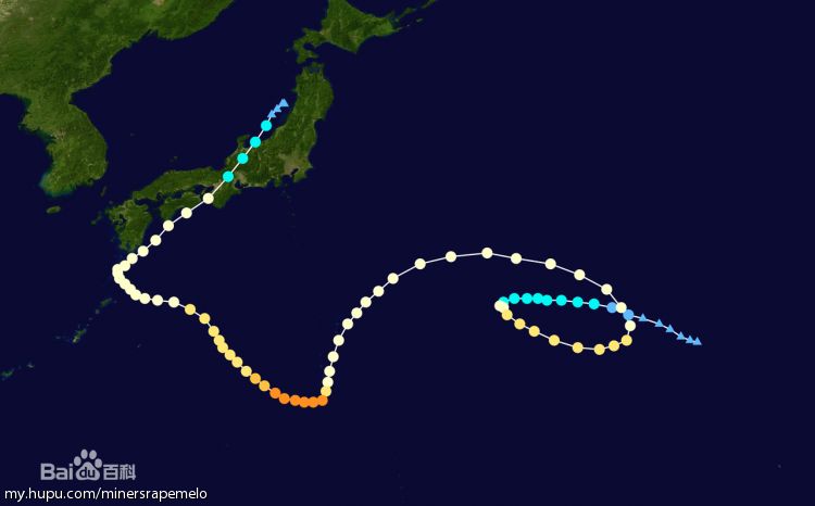 这两个台风应该是寿命最长的台风了吧,奥鹿和丽塔.