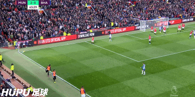 GIF：邓克接角球头球破门，布莱顿扳回一球