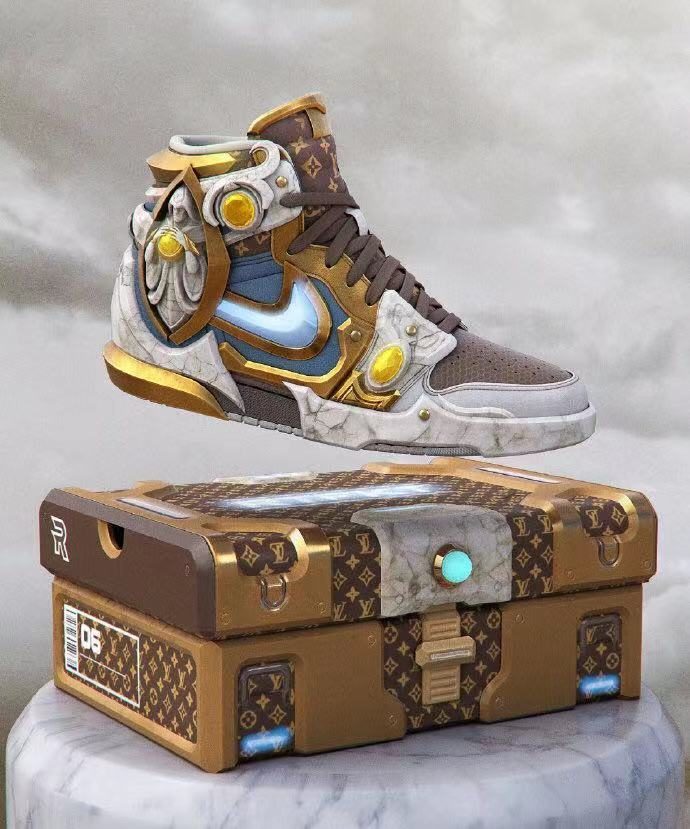 lv和英雄联盟联名的球鞋 zt