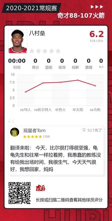è™Žæ‰'ç™¾ç§' Nbaçƒå'˜è¯„åˆ†çš„å…«æ'æ—¥è¯­è§'æ˜¯ä»€ä¹ˆæ¢— æ­¥è¡Œè¡—ä¸»å¹²é