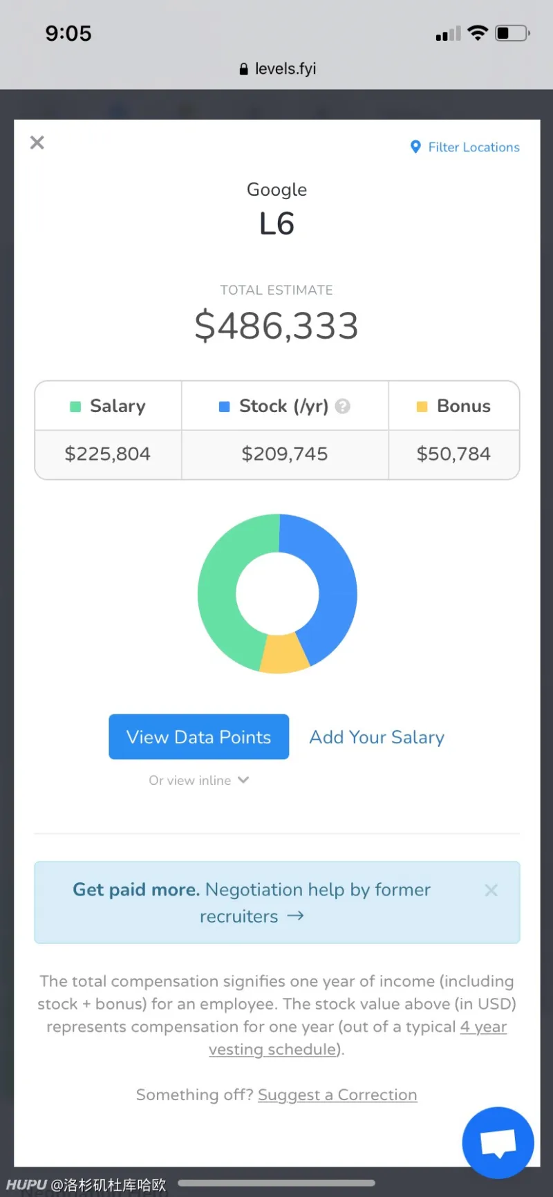 欢就继续，了解一下苹果谷歌这样的公司里（美国总部）的薪资水平再说。