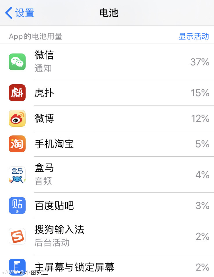 女性的app电池用量 是个什么水平 是不是太刚了 太土了 虎扑