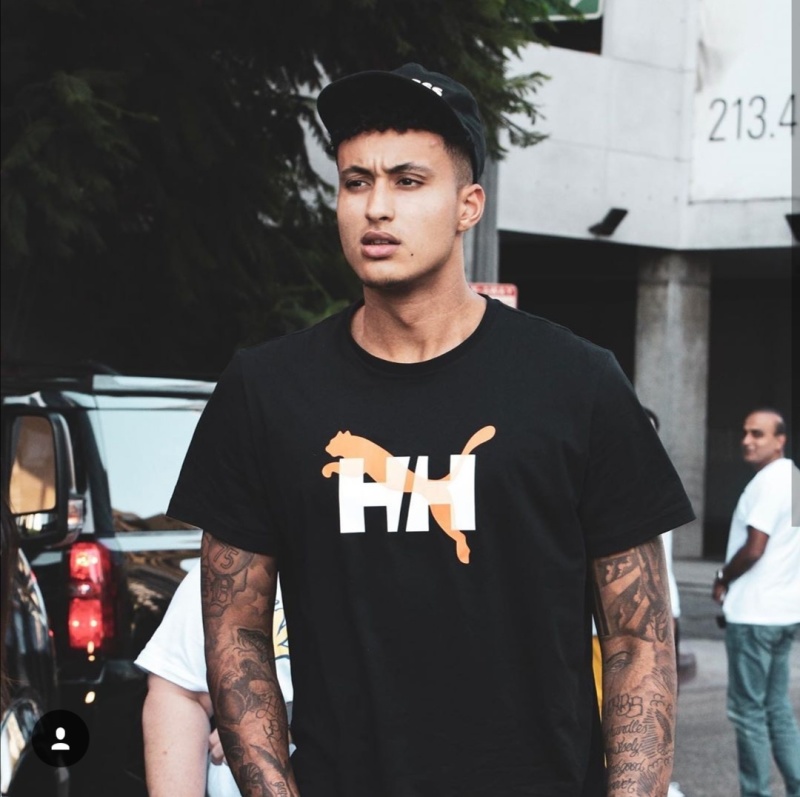 湖人前锋库兹马个人晒出新签约品牌照片