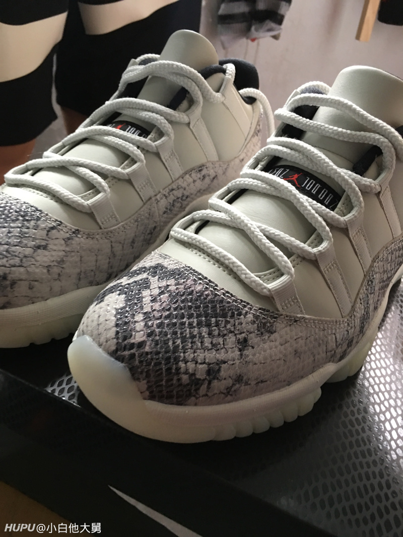 aj11白蛇开箱,实物比照片好看好多