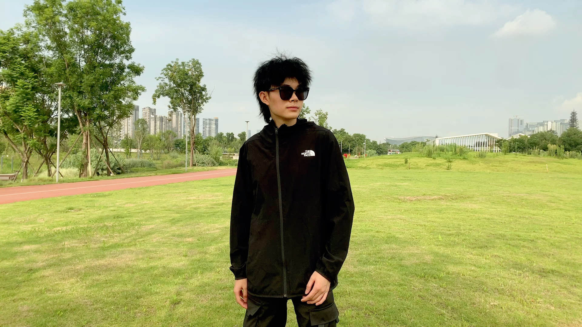 北面户外运动男士休闲轻薄皮肤衣5b3y