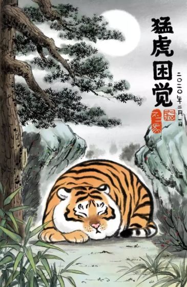 大家还有没有类似这种的图片吧,有点可爱的小老虎