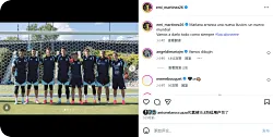 大马丁Ins：新的世界杯即将开始，让我们一如既往地全力以赴