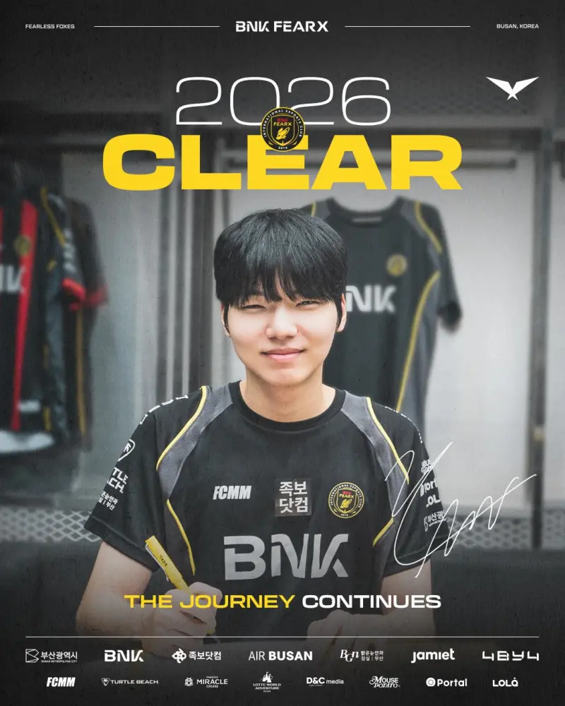[流言板]BFX发布人员变动公告：与上单选手Clear续约至2026年-英雄联盟丨LPL-虎扑社区