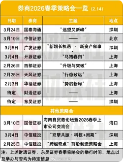 春节期间券商电话会近300场