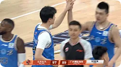 CBA常规赛：陈盈骏21分&威金顿33分，北京97-89战胜广州