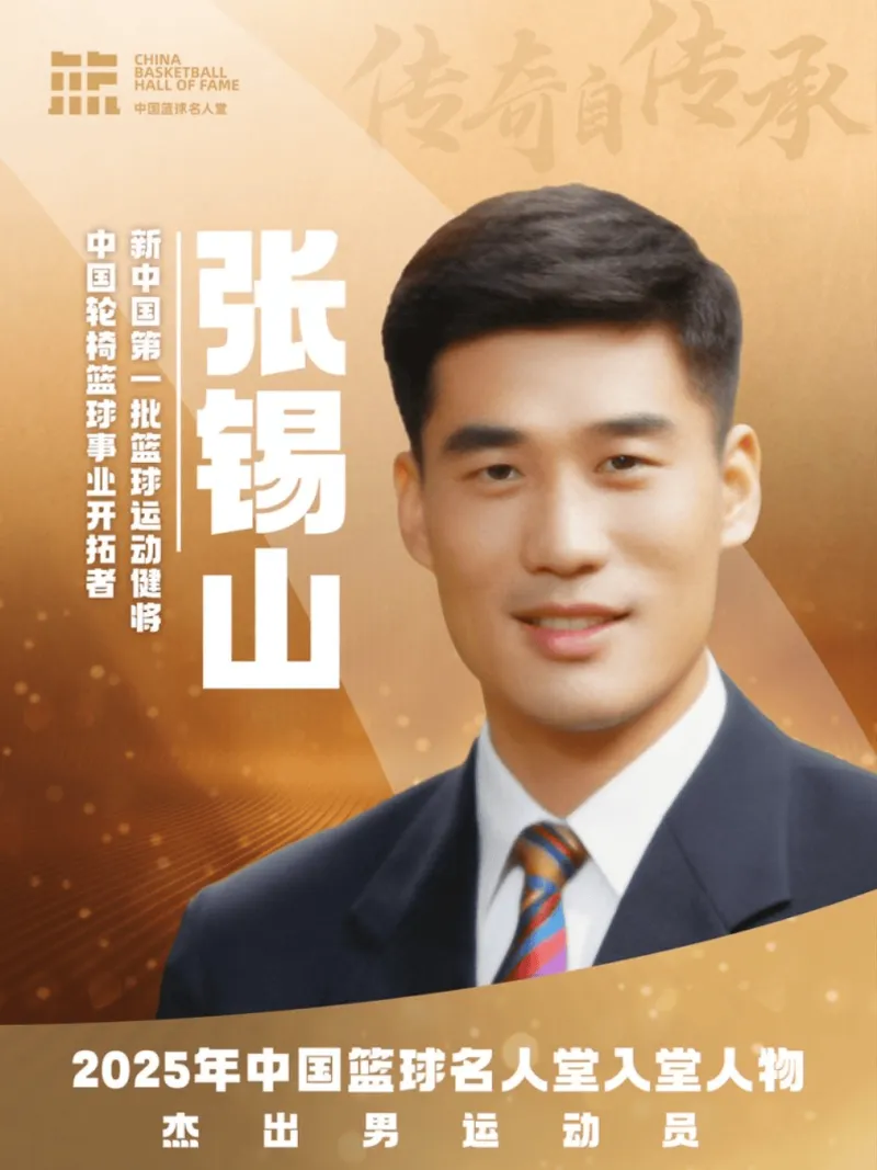 九游官网入口：流言板]2025中国篮球名人堂杰出男运动员：张锡山(图1)