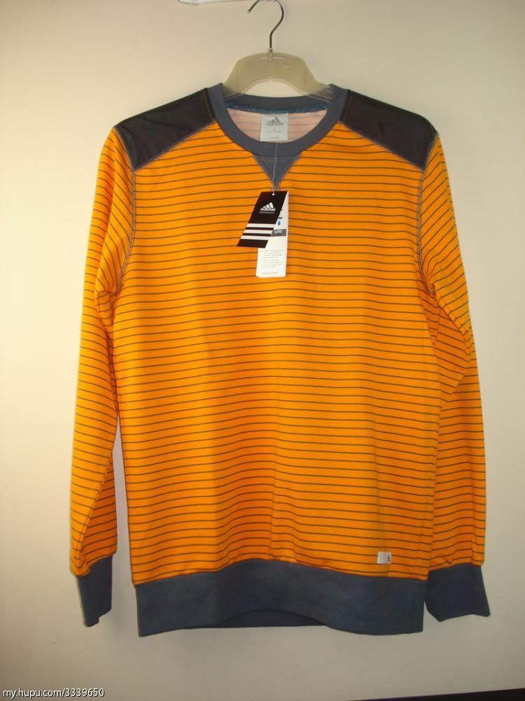 adidas climalite cotton 阿迪达斯男子橙色卫衣 w57167-l号 89裸